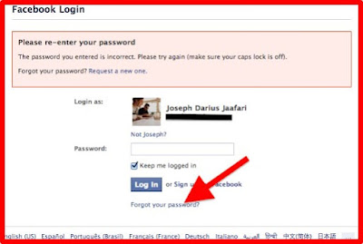 Forgot My Password for Facebook – Please Help!!!