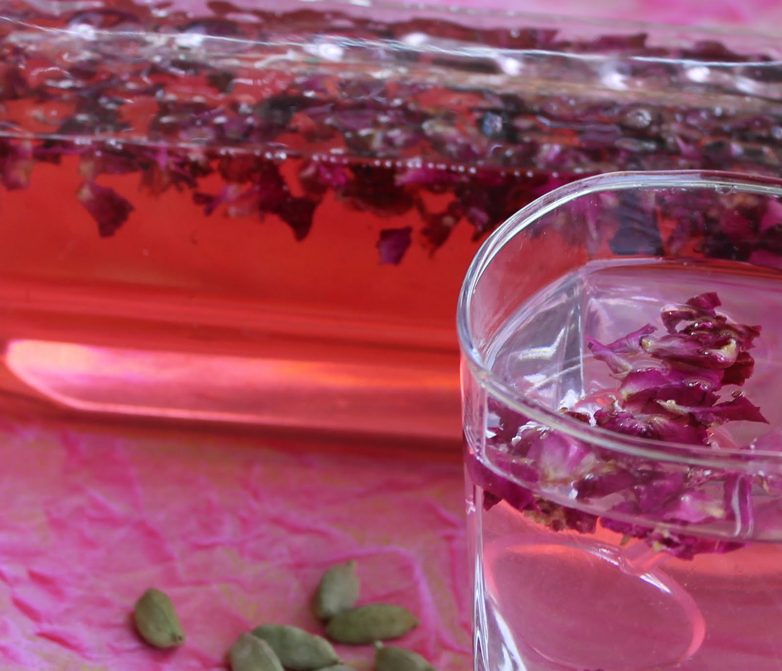 Rose petal drink
