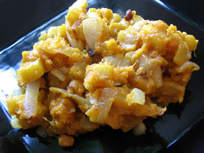 Hash-Browned Golden Beets together with Yams