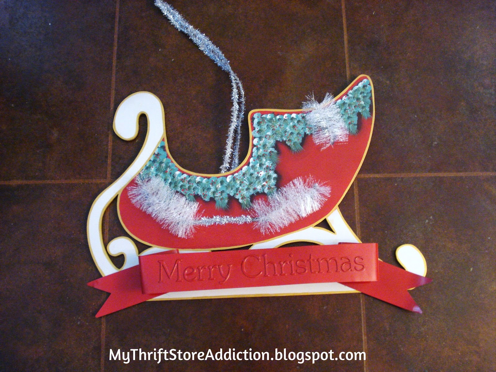 Sleigh door hanger