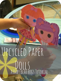upcycled paper dolls tutorial stamp