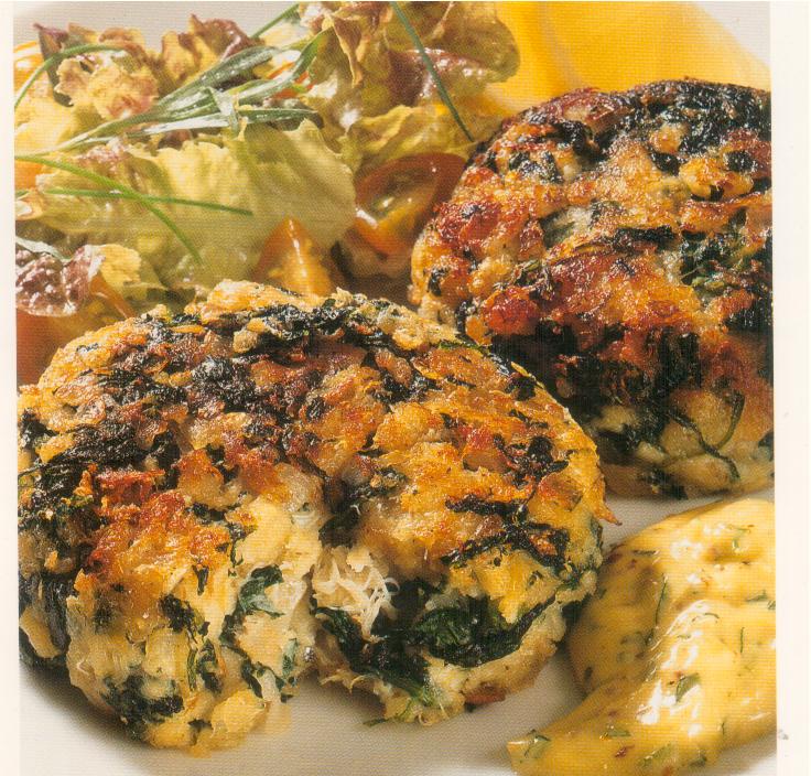 Reiki CRAB CAKE WITH TARRAGON MUSTARD MAYONNAISE
