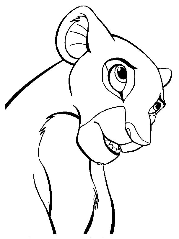 Drawing Nala character coloring ~ Child Coloring