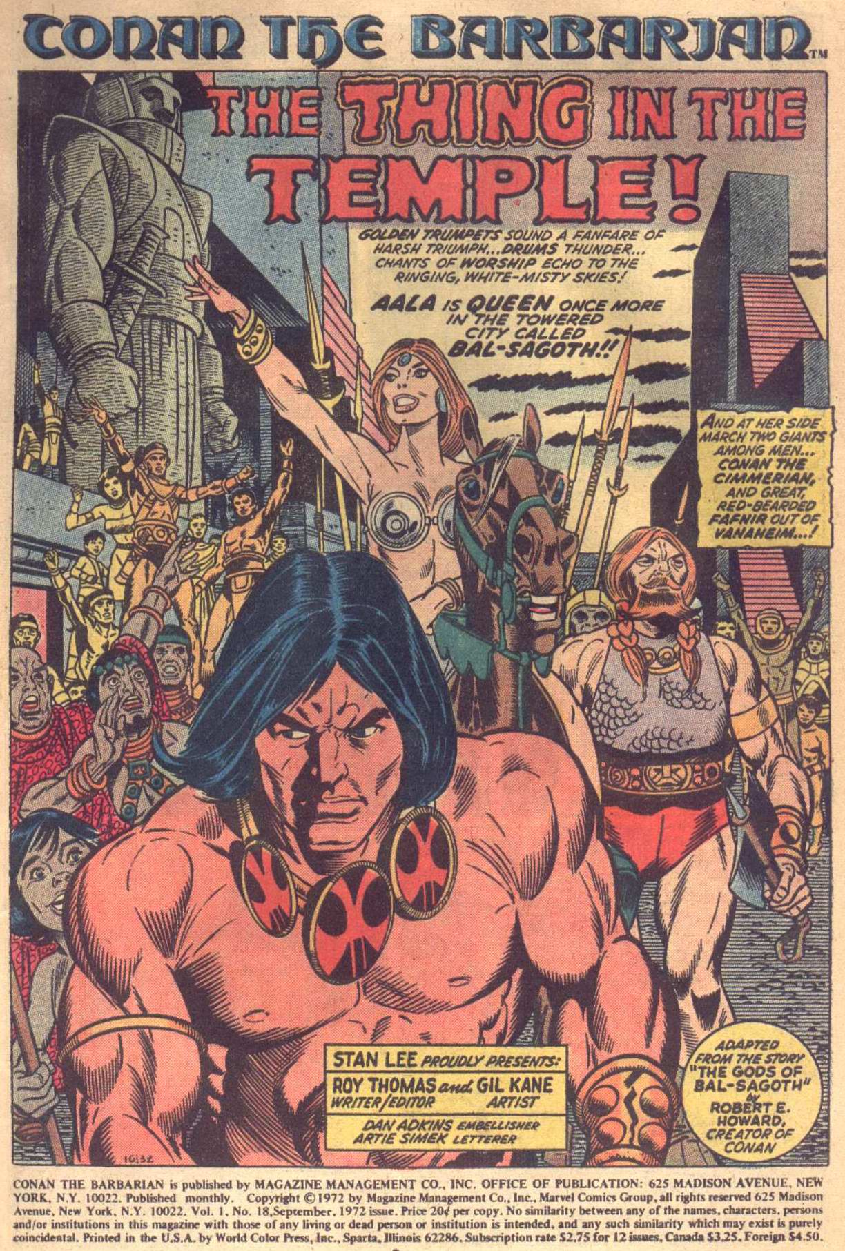 Read online Conan the Barbarian (1970) comic -  Issue #18 - 2