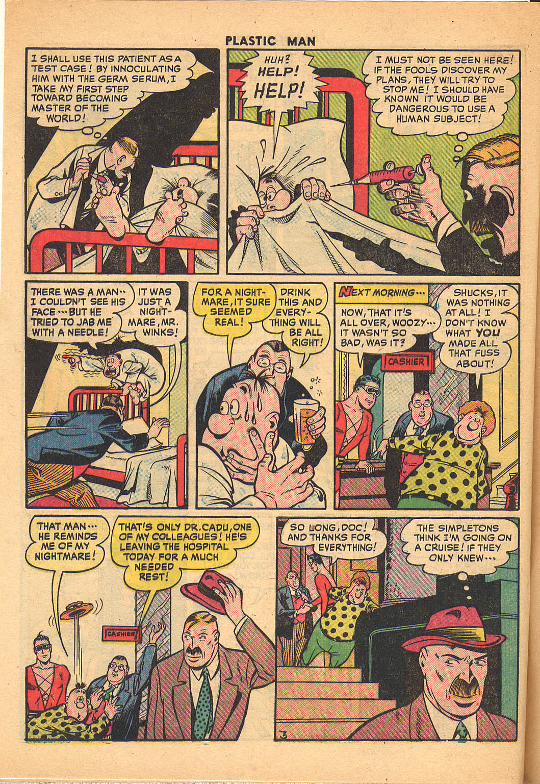 Read online Plastic Man (1943) comic -  Issue #26 - 44