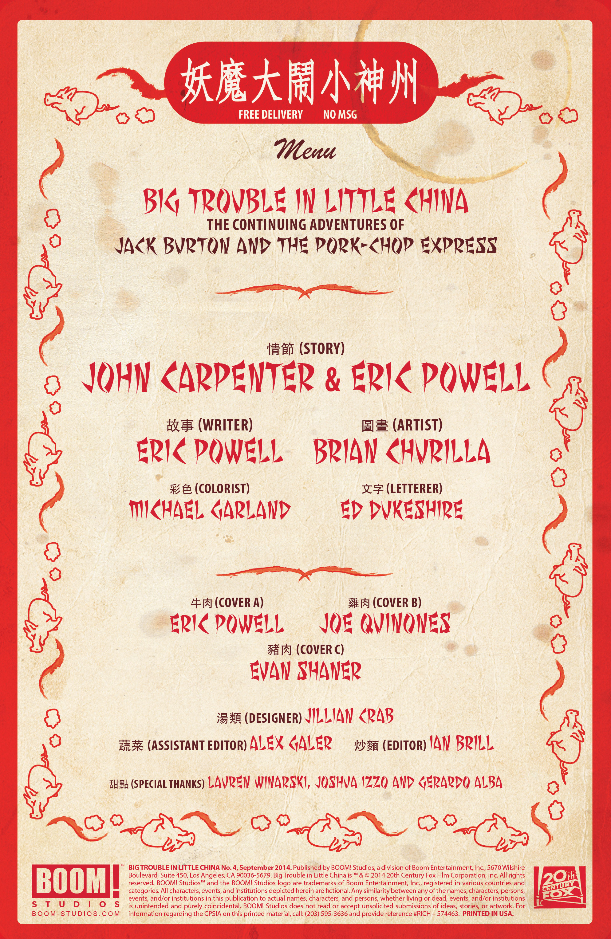 Read online Big Trouble In Little China comic -  Issue #4 - 2