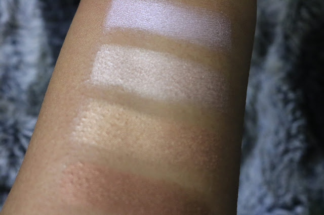 Carli Bybel BH Cosmetics Highlighter Swatches Carli Bybel BH Cosmetics Highlighter Swatches