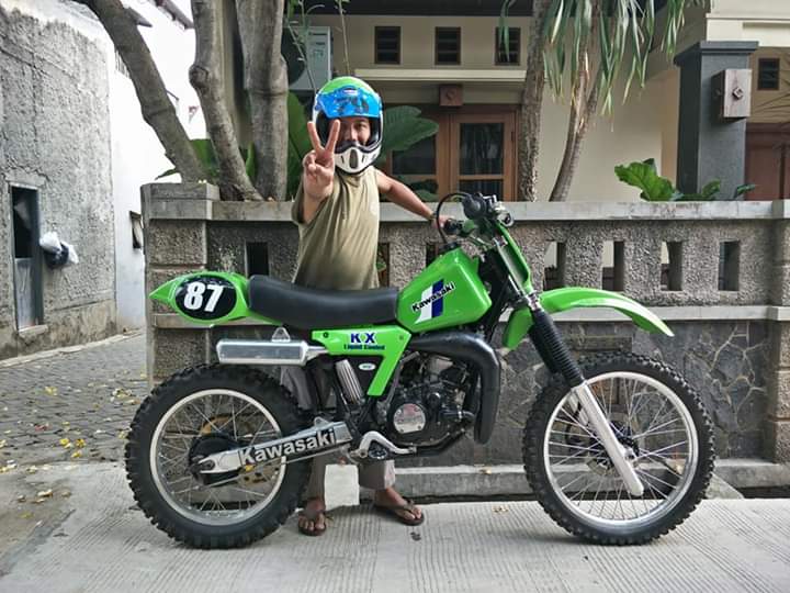 Dijual Trail Klasik Kawasaki Kx 125 Engine Ninja Lapak Motor