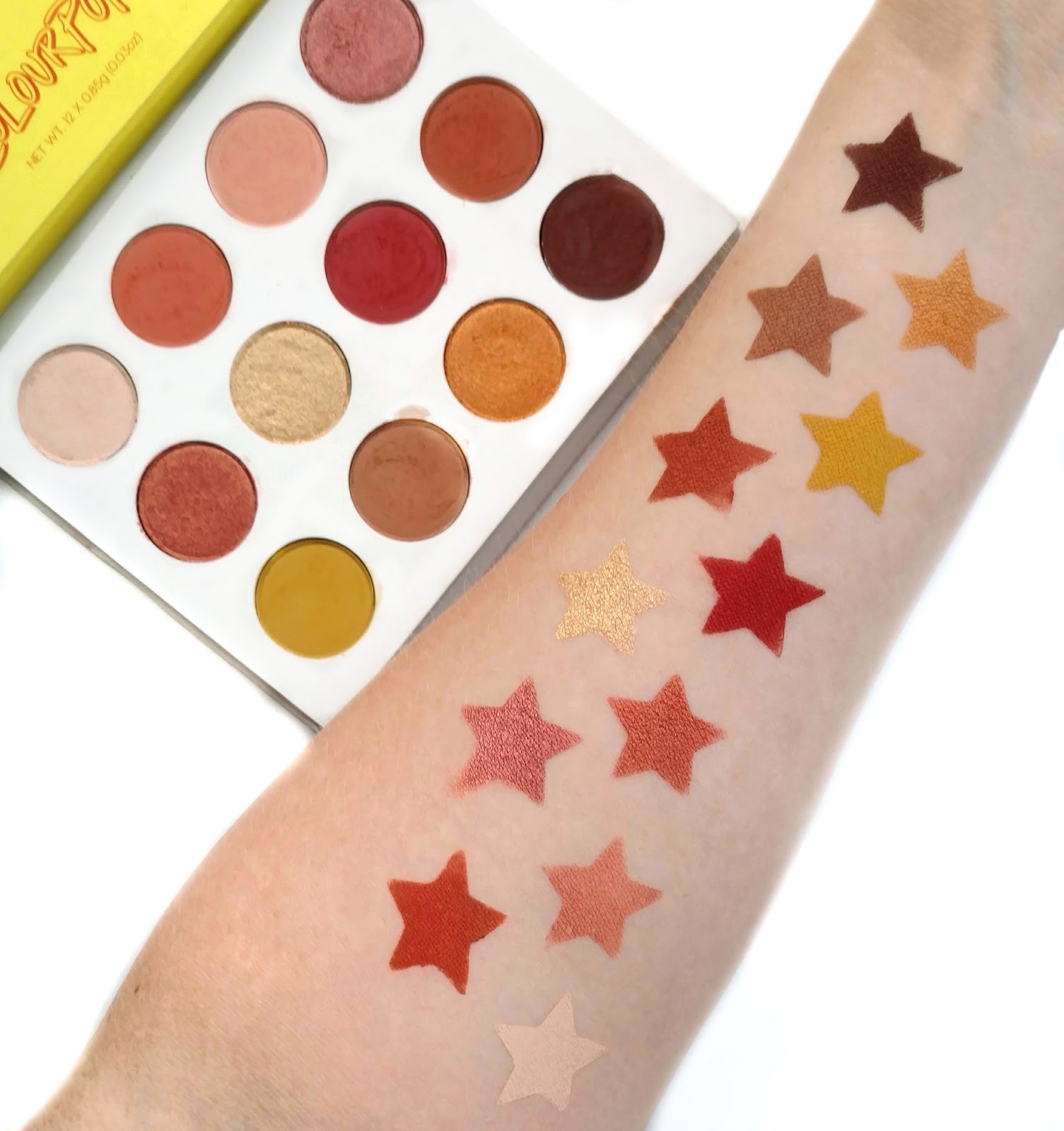 colourpop yes please palette swatches