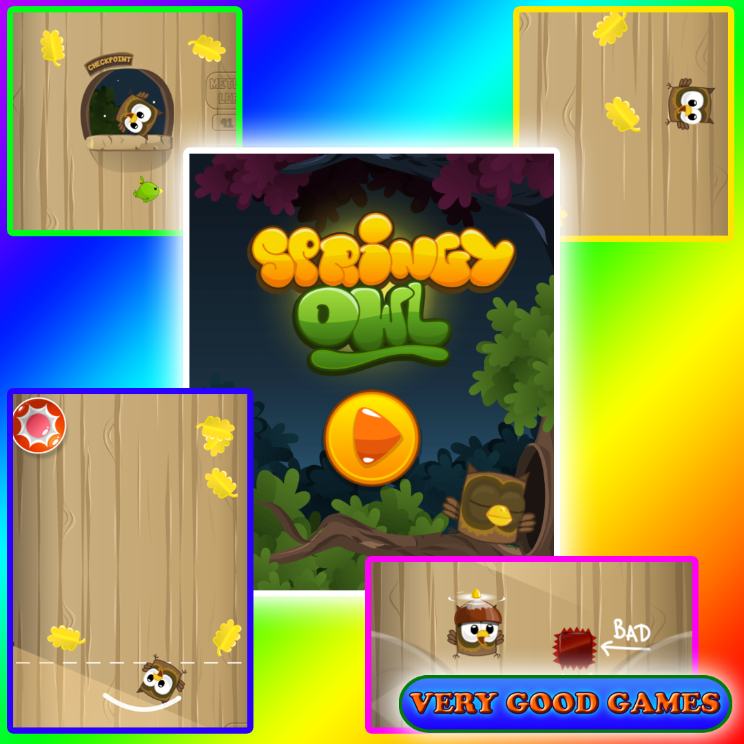 Springy Owl game screenshots for playing the arcade free online