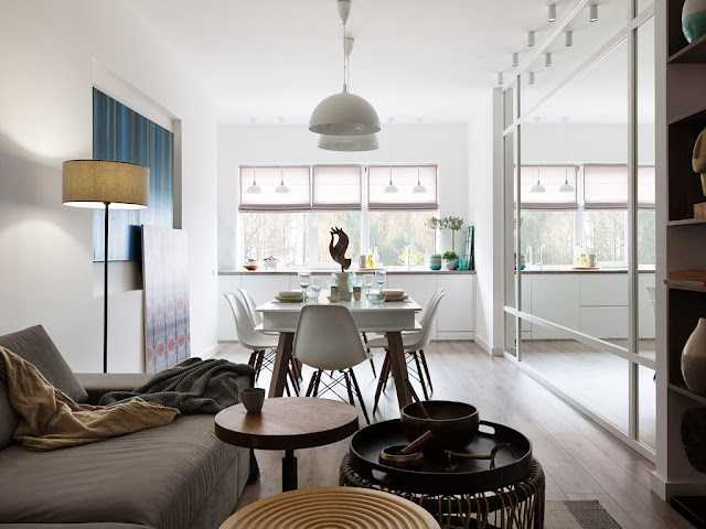No blog Achados de Decoração: apto decorado de 80 m² com planta complicada