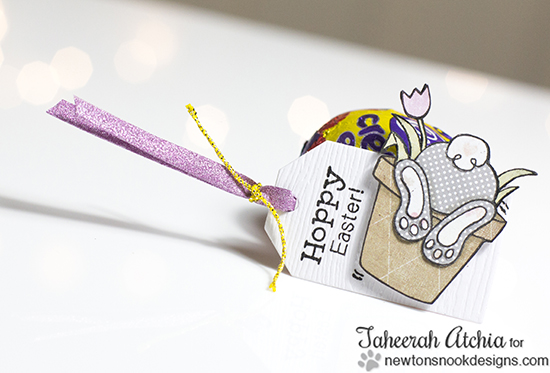 Hoppy Easter Bunny Tag by Taheerah Atchia | Bunny Hop Stamp set by Newton's Nook Designs