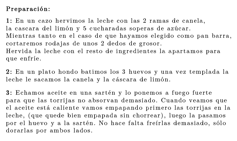 receta torrijas recipe