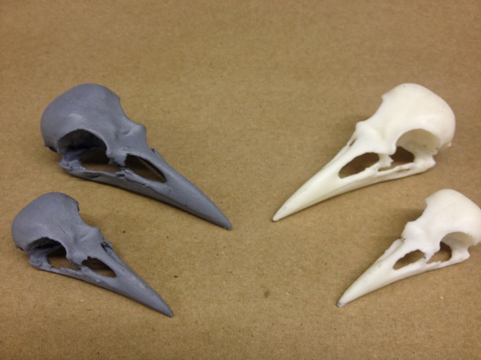 Lordarchiebalds adventures in 3d printing Crow skulls
