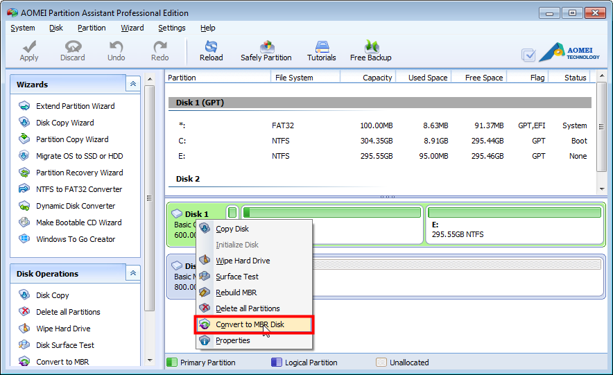 How to Solve "The Selected Disk is of the GPT Partition Style"