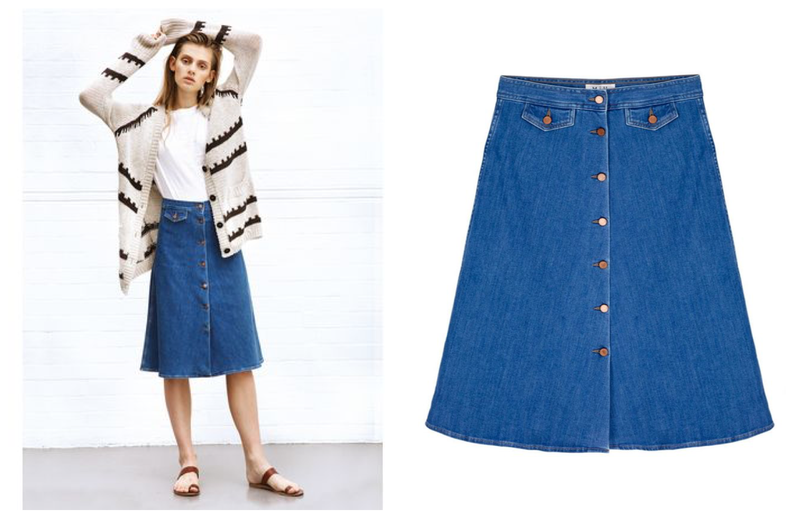 Ladybirds Nest MiH The 70s Denim Skirt