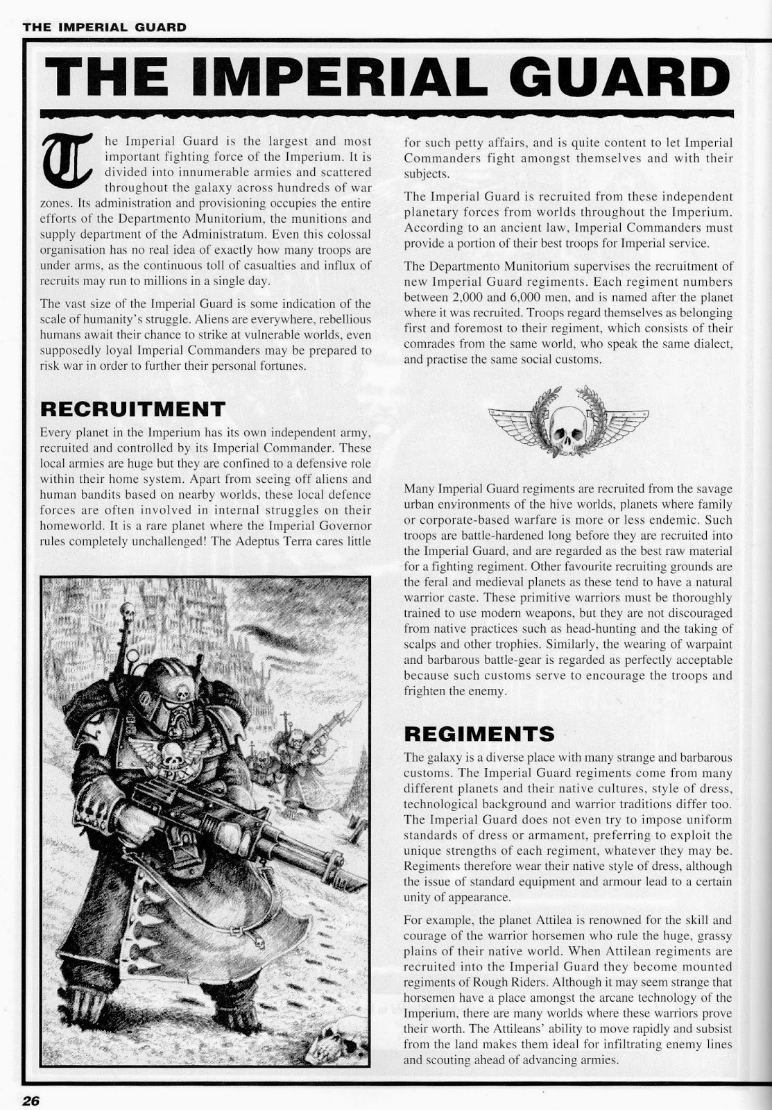 frothing muppets land of miniatures 028 nostaligic lookback the imperial guard regiment size