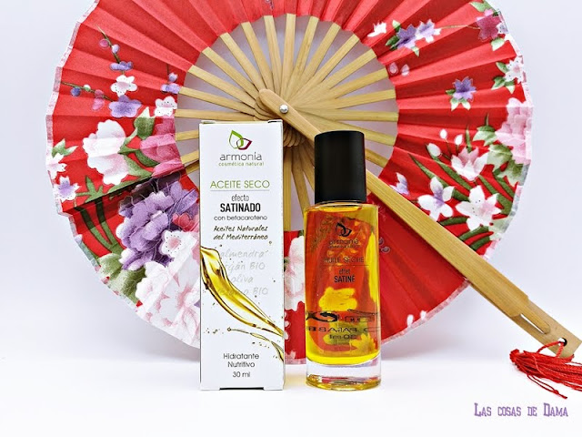 Aceites Secos de Armonía Cosmética Natural - Efecto satinado Aceite seco Mediterráneo satinado beauty oil facial skincare corporal cabello cosmética natural