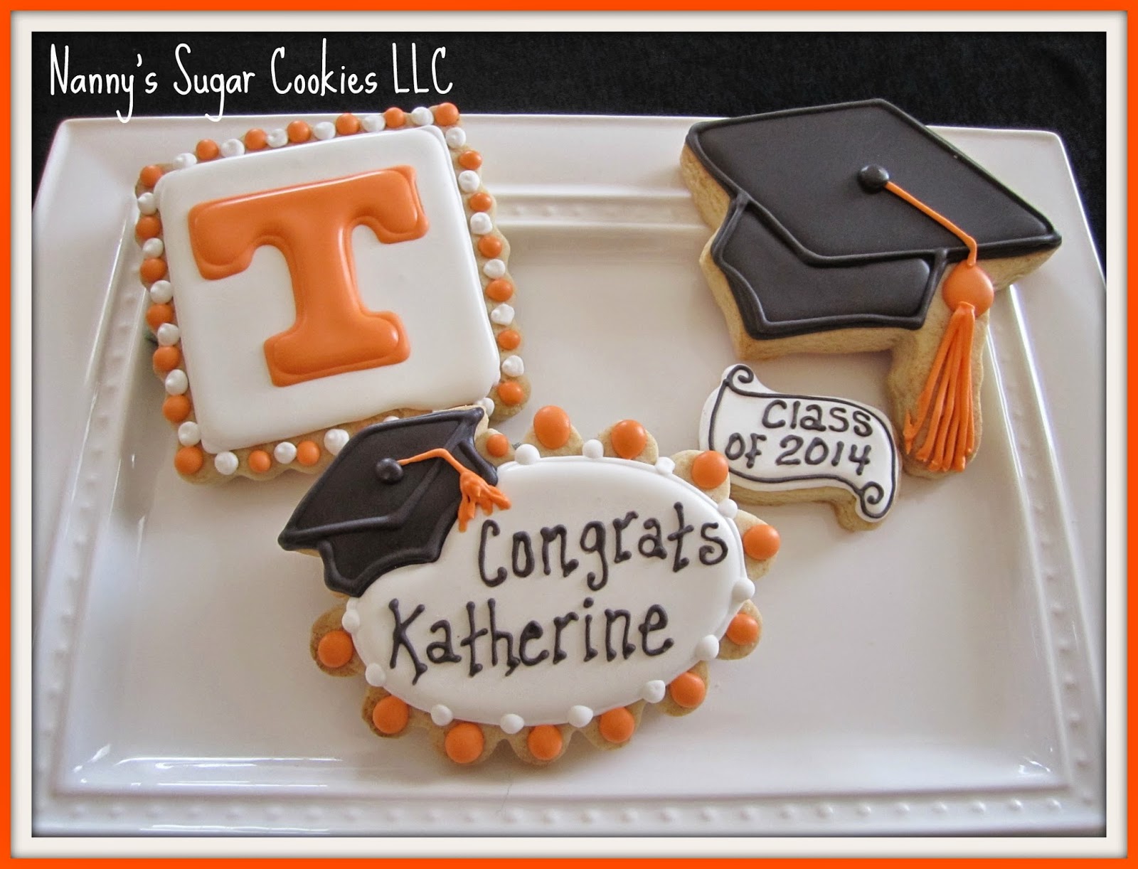 nanny s sugar cookies llc college themed cookies