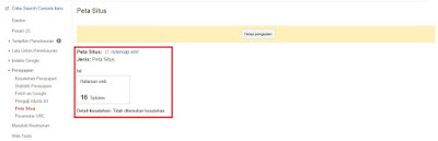 Cara Submit Peta Situs atau Sitemap.XML Blog ke Google Webmaster Tools (Search Console)