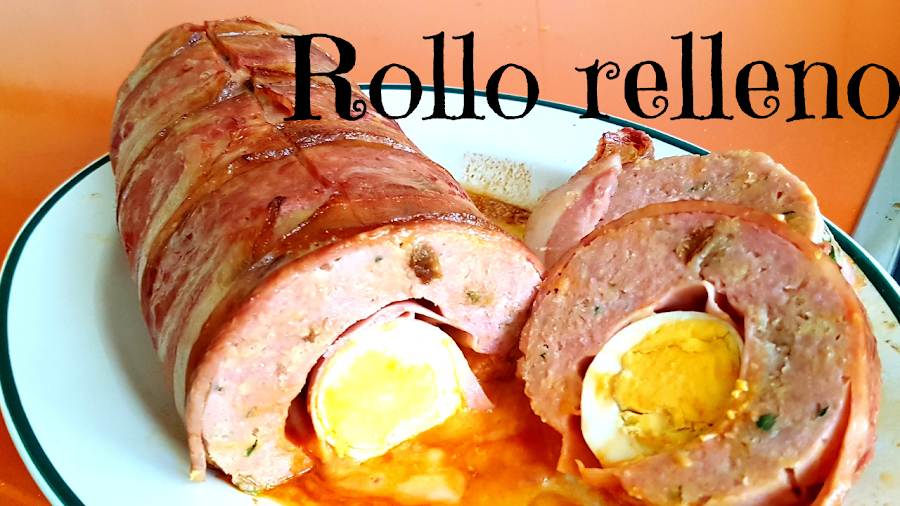 receta rollo de carne relleno