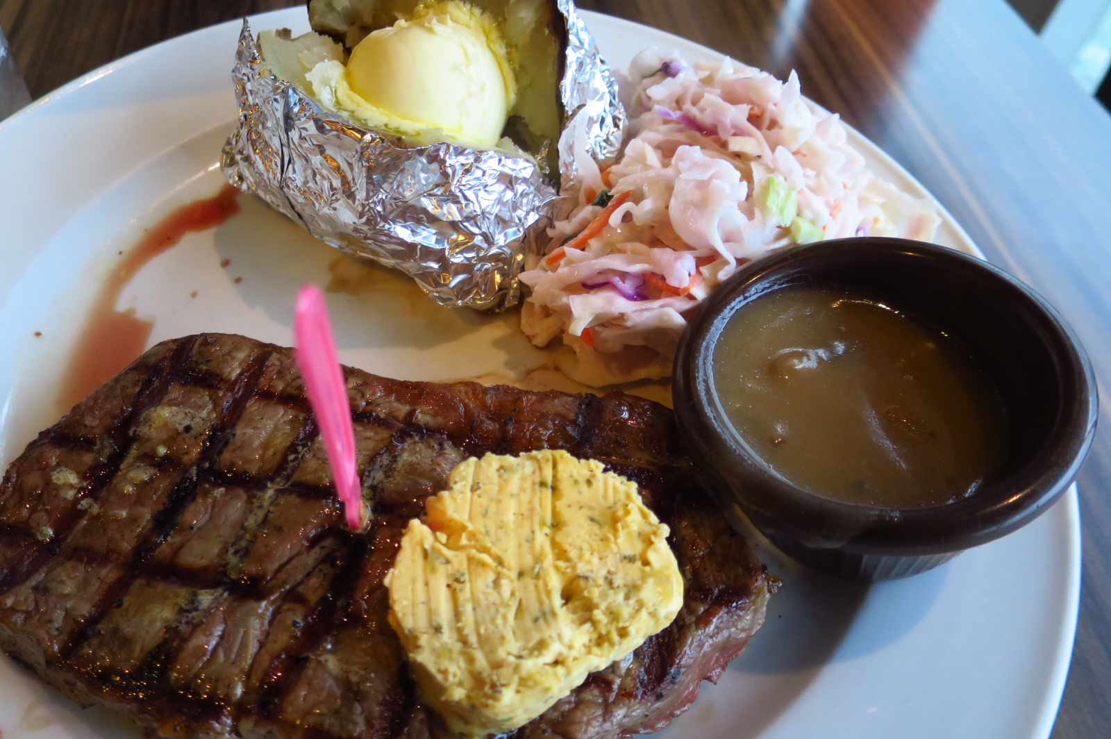 Small Potatoes Make The Steak Look Bigger Uruguay Black Angus ribeye