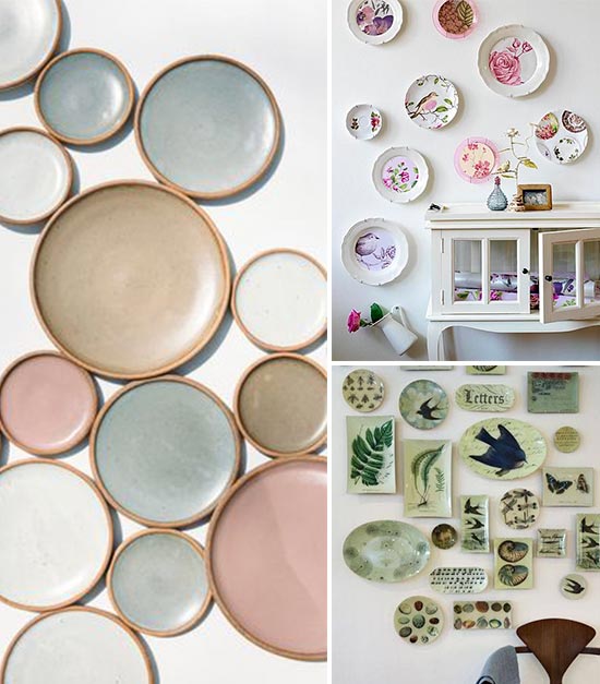 Decorando la pared con platos · Decorating your wall with plates - Vintage  & Chic. Pequeñas historias de decoración