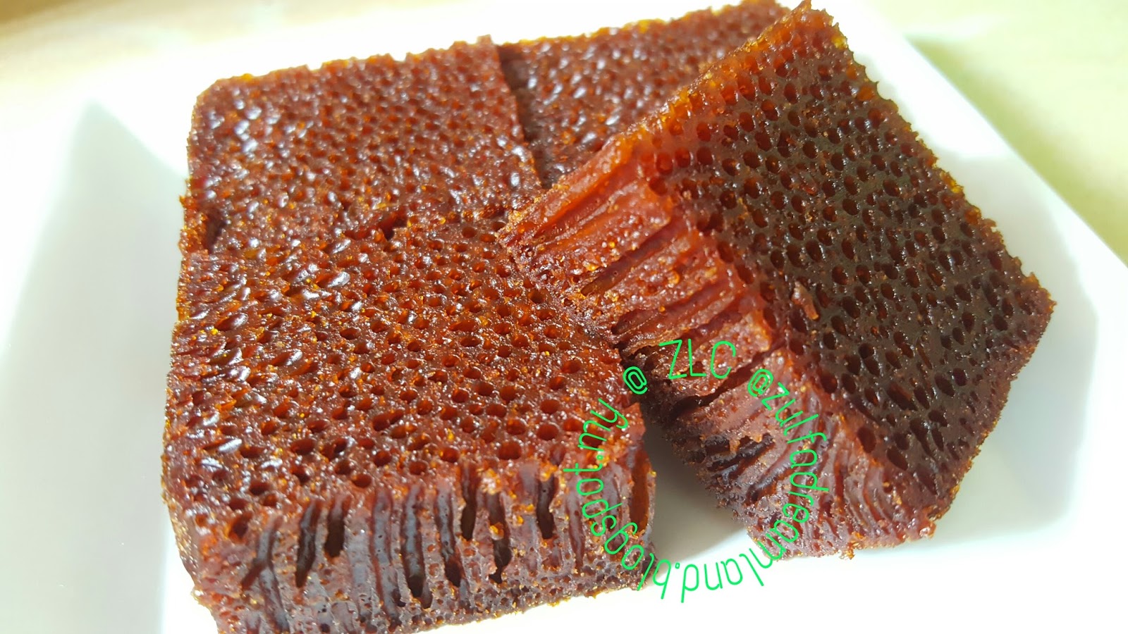ZULFAZA LOVES COOKING: Kek sarang semut aka gula hangus 