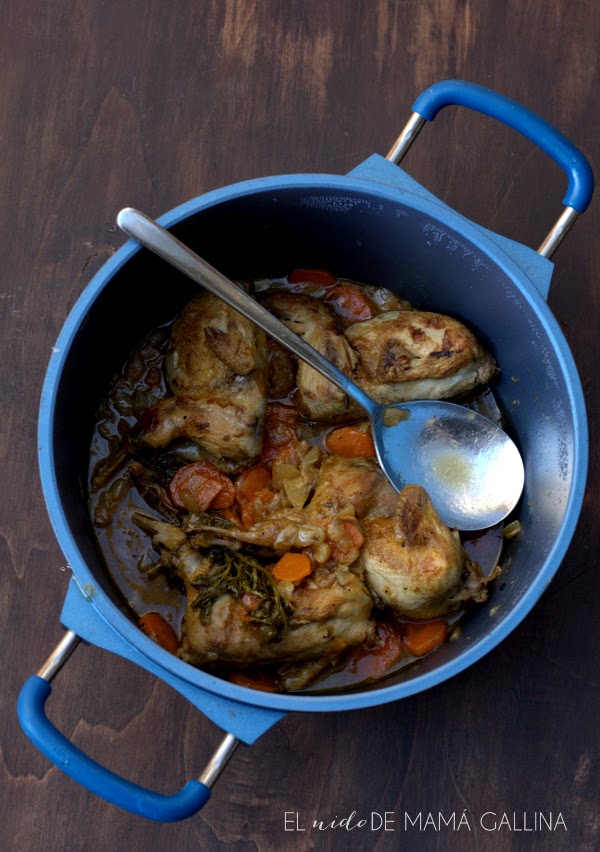 codornices guisadas con vermouth