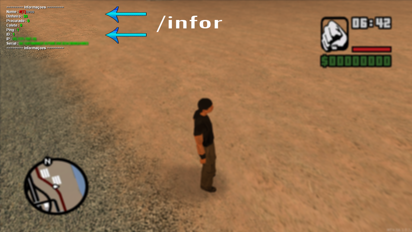 [MTASA] INFORMAÇÕES DO PLAYER NO CHAT MTA Brasil