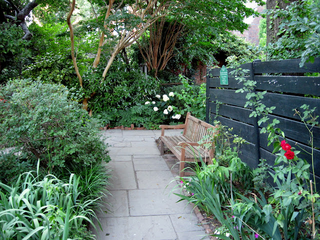 Find a serene bench at The Gardens of Saint Luke in the Fields to enjoy this Old New York gem