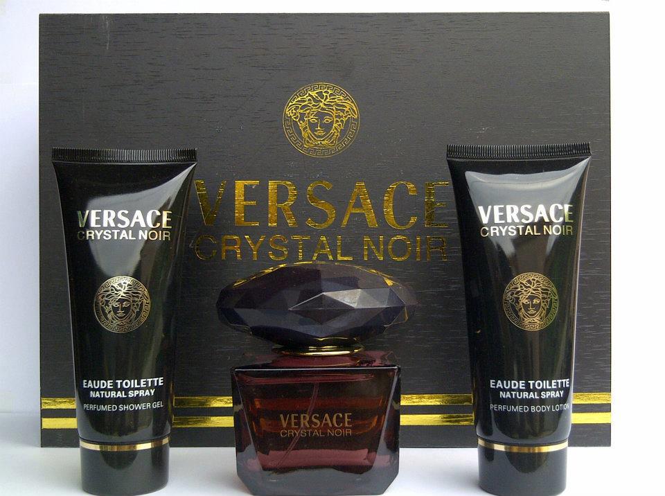 KAST PERFUMES Versace Crystal Noir 100ML With Body Lotion 100ML And