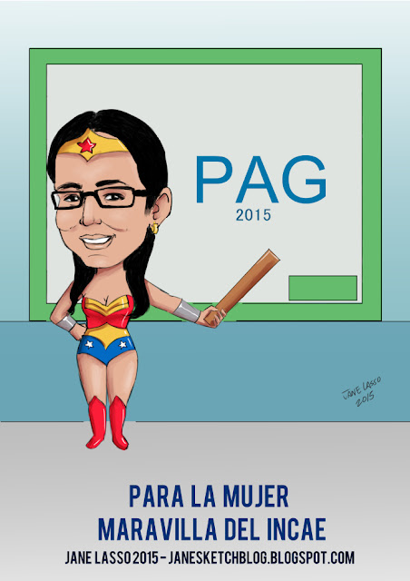 Caricatura para profesora