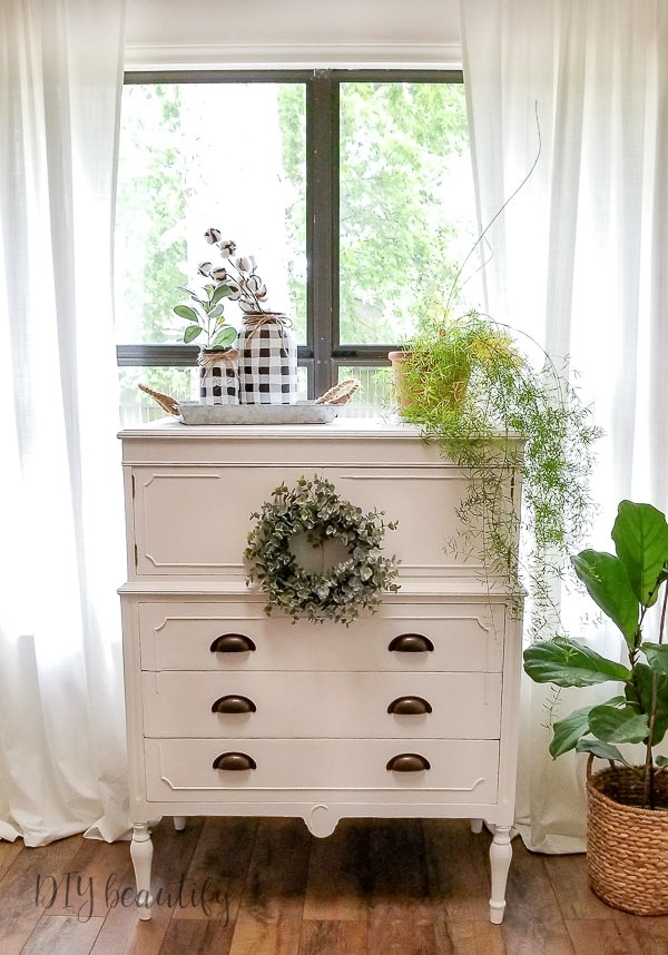 cottage white dresser