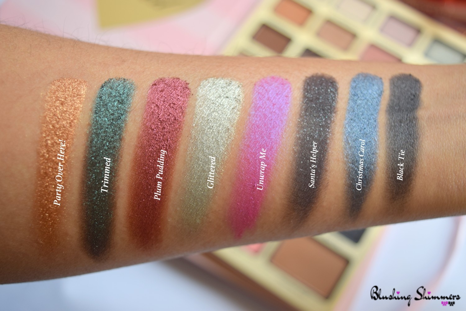 TOO FACED Boss Lady Beauty Agenda swatches