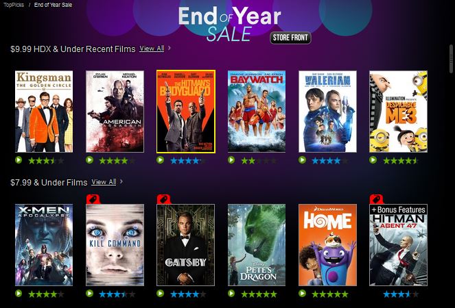 vudu new release
