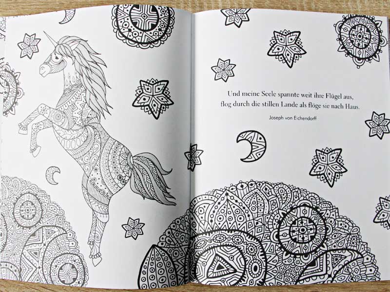 Kirschkuchen: [Review] Das Einhorn Malbuch