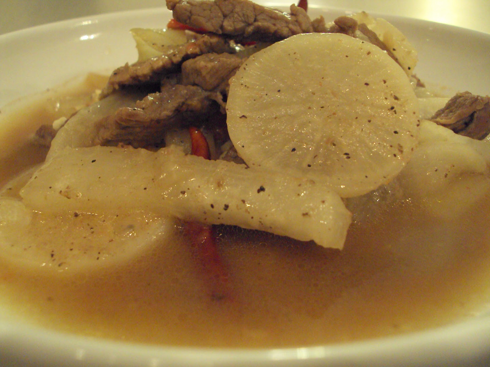 BRAISED DAIKON with BEEF
