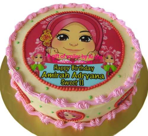 Red Velvet Cake Edible Image Ana MuslimAi-sha Puchong Jaya