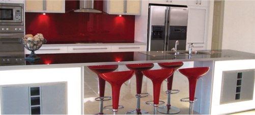 Diseños de Cocinas Rojas.