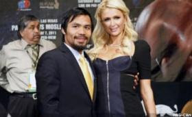 Manny Pacquiao and Paris Hilton photo