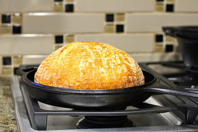 How to transfer bread dough to a hot cast iron pot