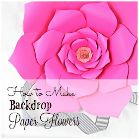 how to make large backdrop paper flowers