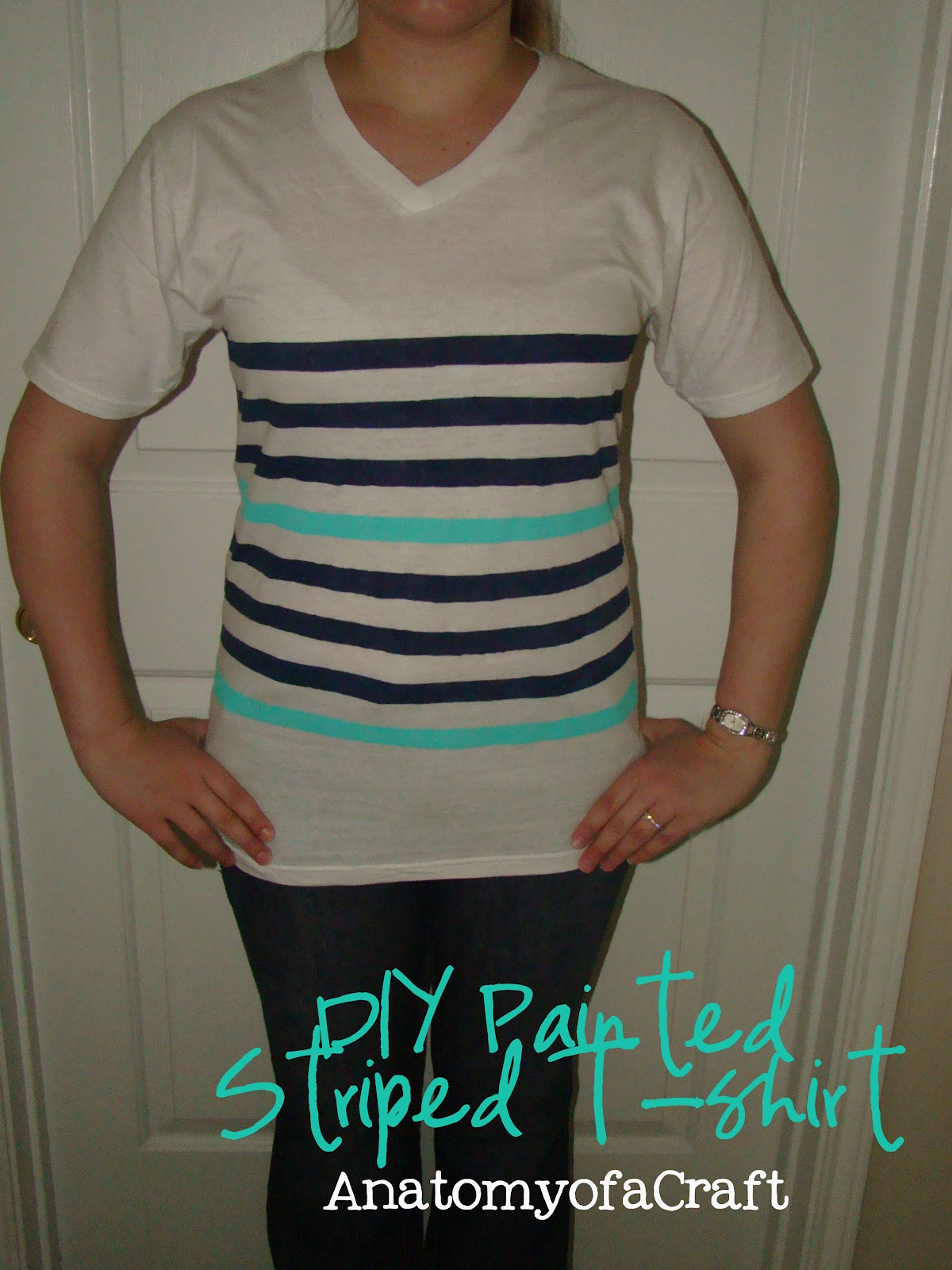 Anatomy of a Craft: DIY Painted Striped Shirt