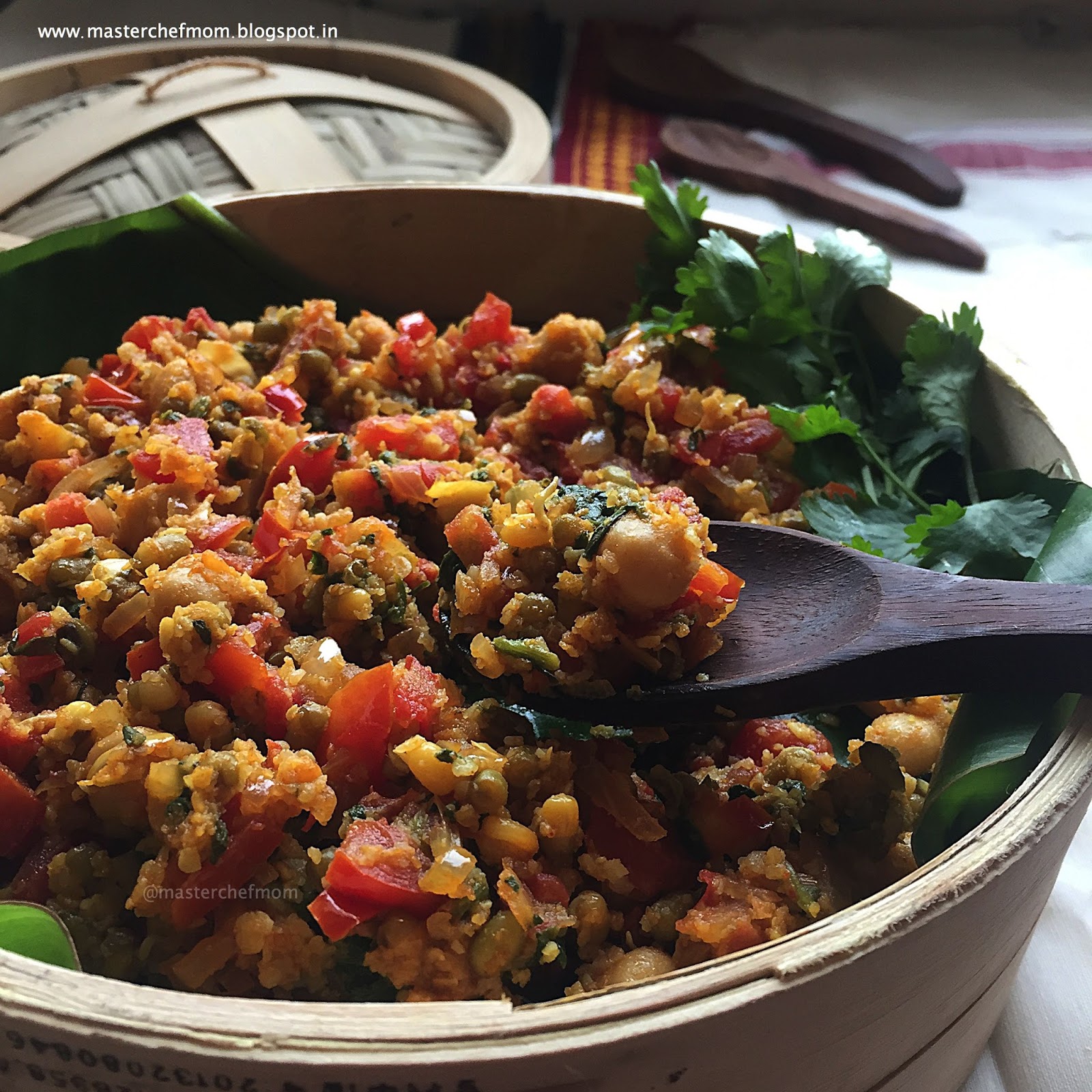 MASTERCHEFMOM Kuthiraivali Aval Salad Indian Style Barnyard Millet Salad Gluten Free and