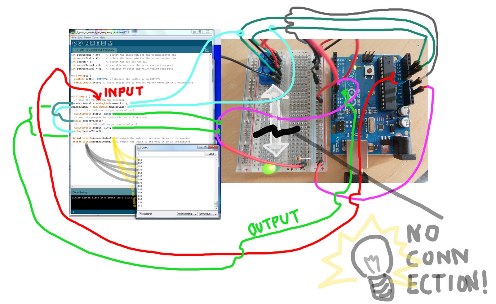 the missing interface how arduino teaches me using two pots to