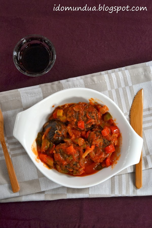 Morcilla con piperrada