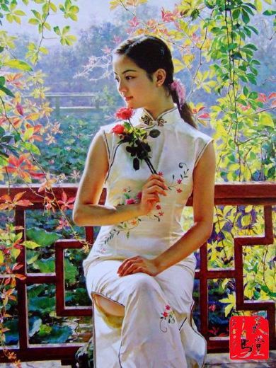 As mais belas pinturas de Guan Zeju ~ Pintor chinês