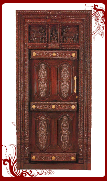 Wooden Carving Main Doors Model Home Interiors