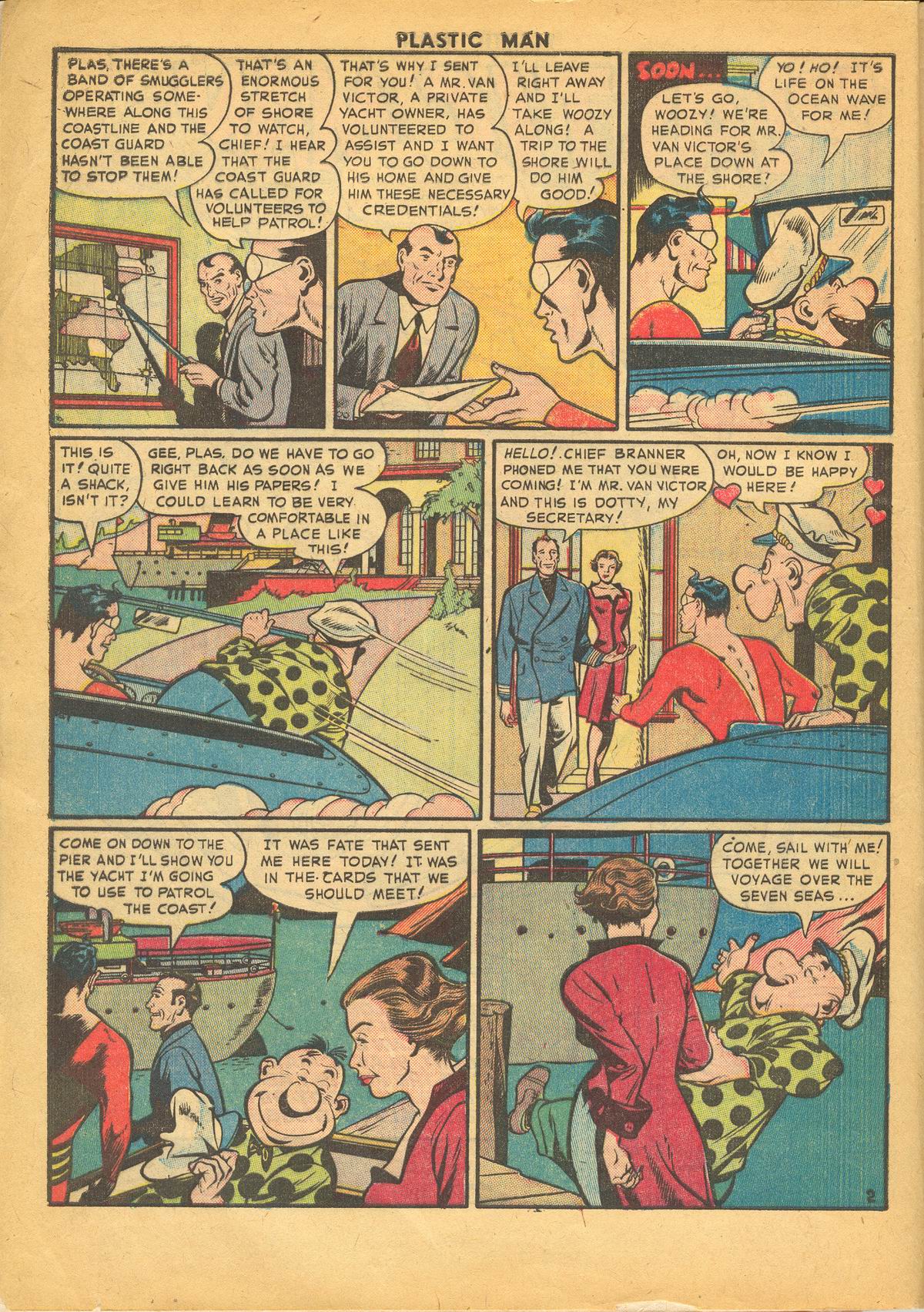 Read online Plastic Man (1943) comic -  Issue #34 - 4